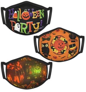 Halloween Funny 3 Pack Child Face Mask