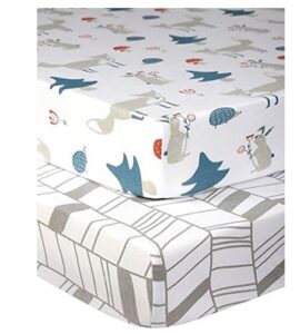 pack n Play sheet with Fox pattern